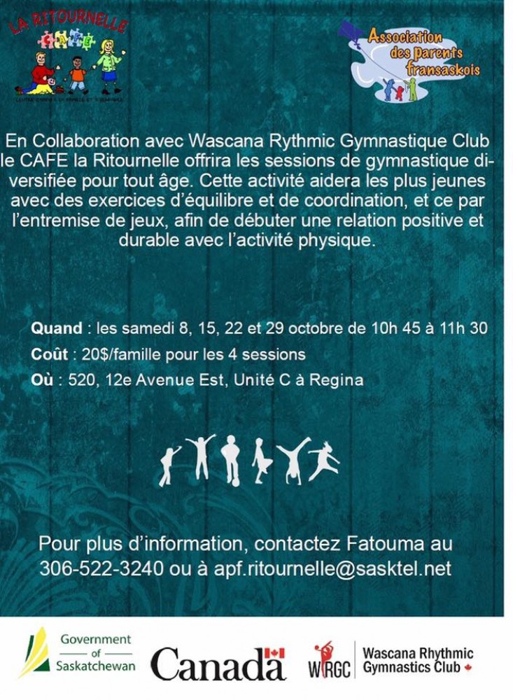 Cafe la Ritournelle de Regina classes offered at WRGC!