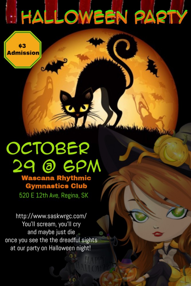 Halloween Party October 29 @ 6 pm