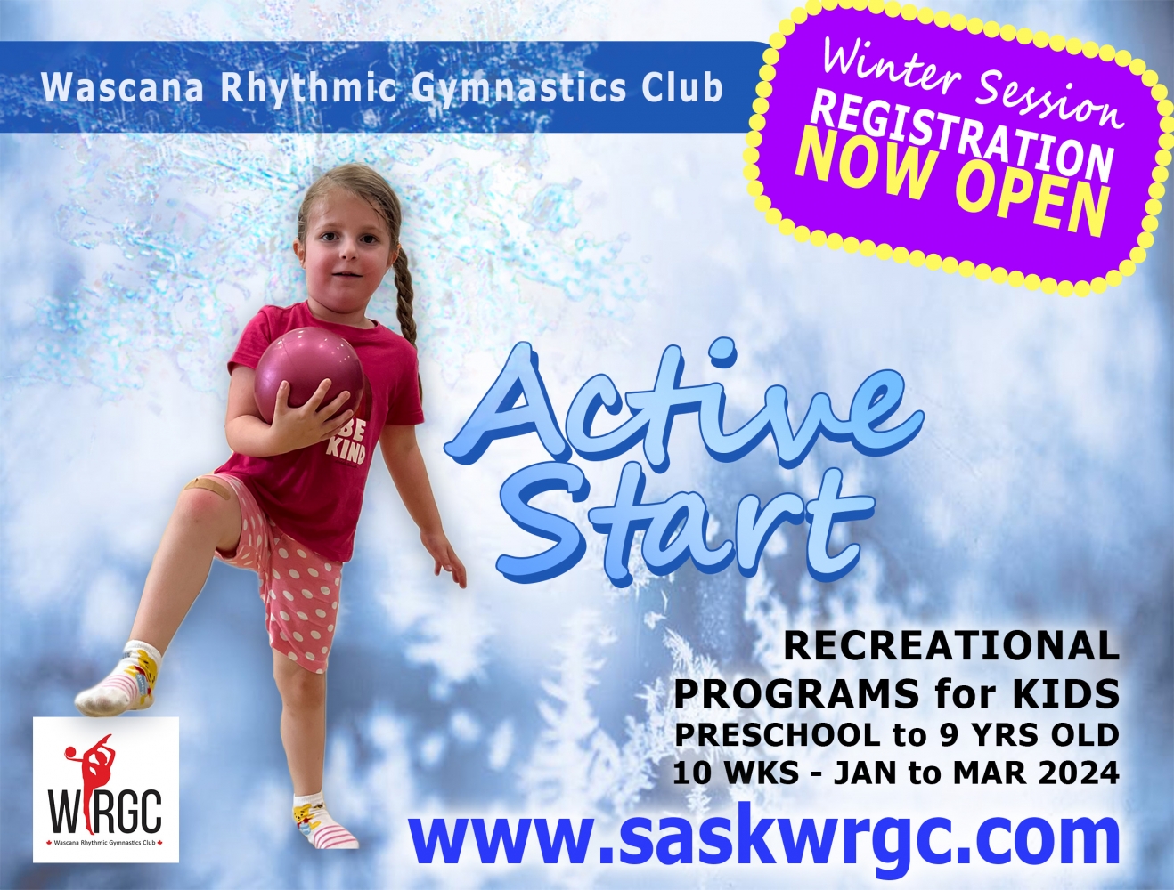 WRGC 2024 Winter Active Start Recreational Program