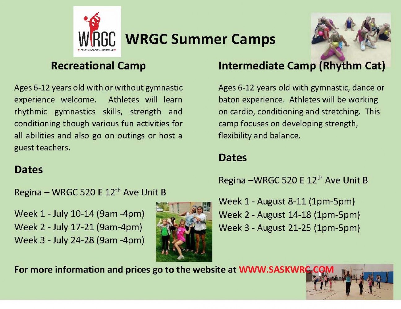 WRGC Summer Camps